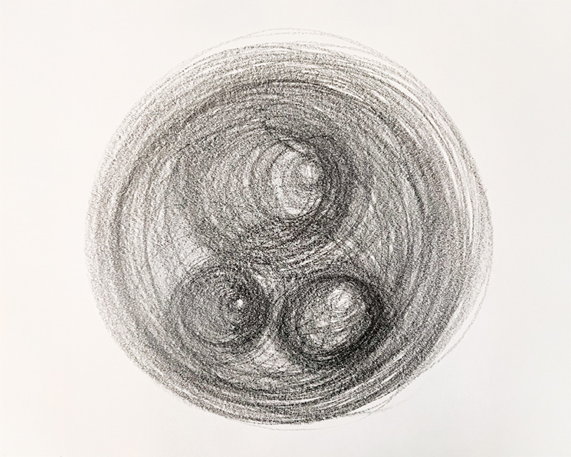 Meditative circular drawing — Stage 1 Awareness practice
